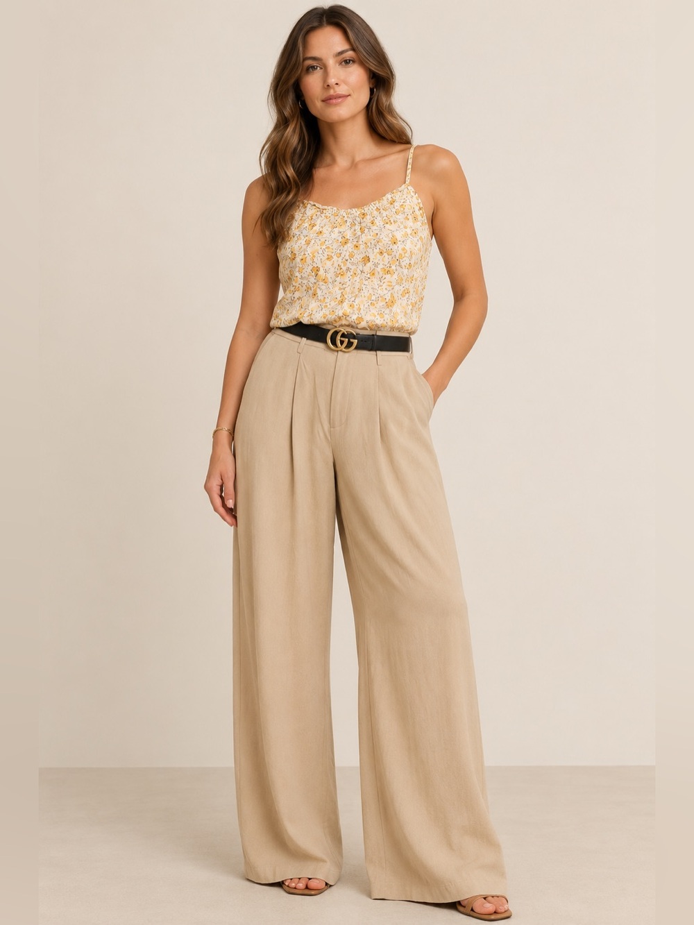 Rachel Zoe Wide Leg Pleated Rayon Pants – NW0T | High Rise | XL